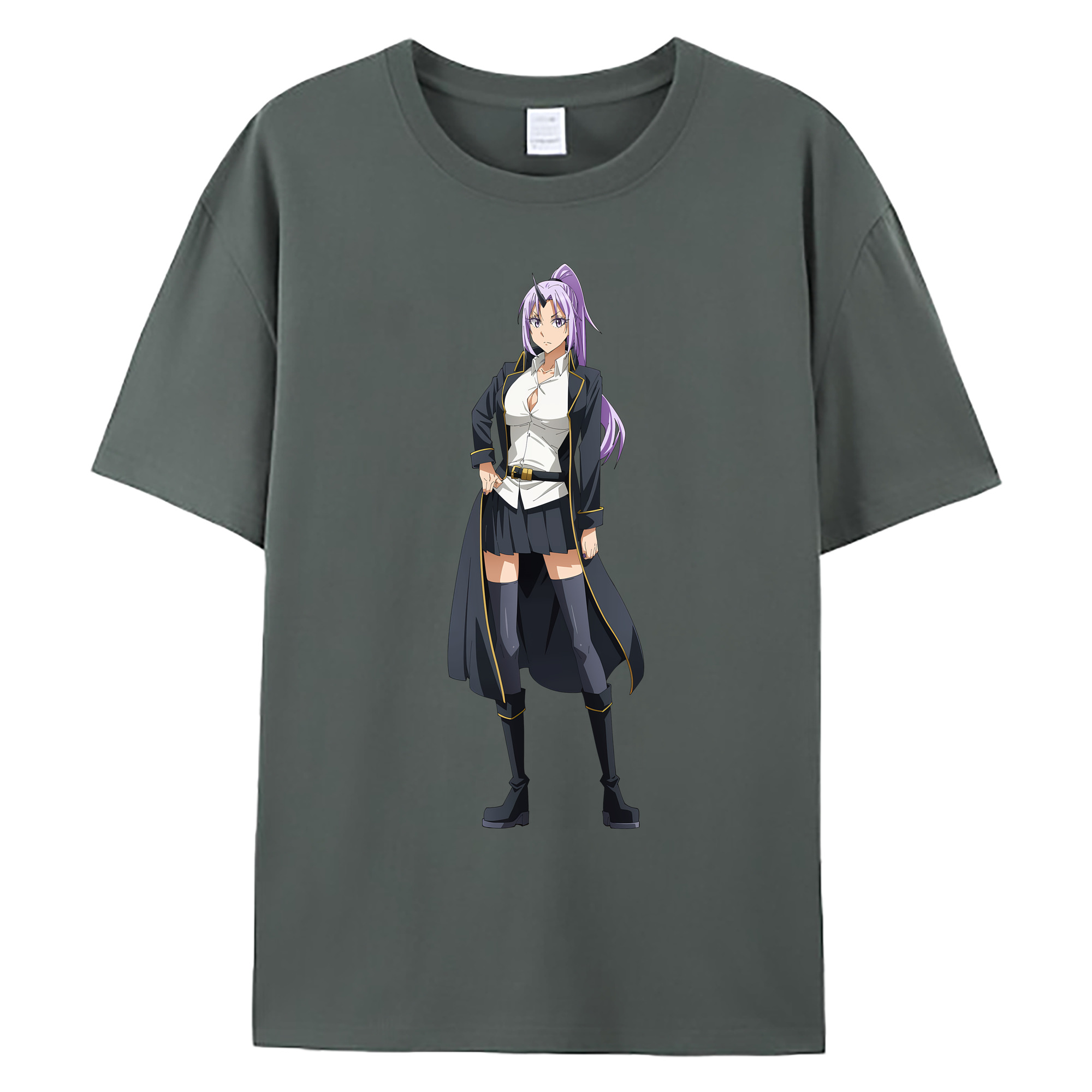 （画像用） 転スラ Regarding Reincarnated to Slime 綿100％ メンズ半袖Tシャツ｜肌触りやわらか＆通気性